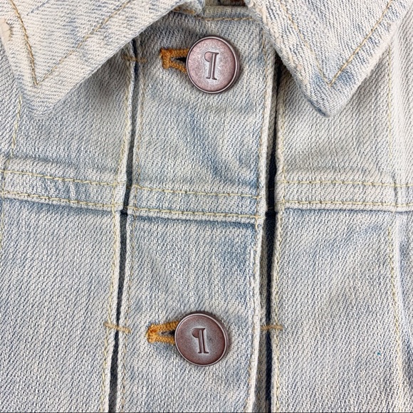 Anthro | Pilcro Distressed Sunwashed Denim Vest - Picture 10 of 15